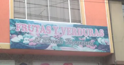 FRUTAS Y VERDURAS EL RINCON BOYACENSE FRUTAS Y VERDURAS EL RINCON BOYACENSE